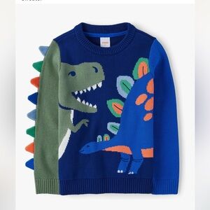Gymboree Blue and Green Dinosaur Sweater 3T